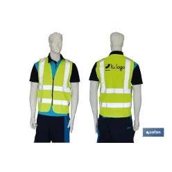 CHALECO AMARILLO CON CREMALLERA T-XXL