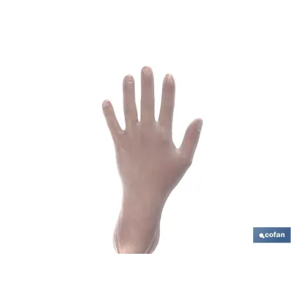 CAJA 100 UNDS. GUANTES VINILO T - XL