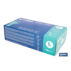 CAJA 100 UDS. GUANTES NITRILO VERDE COFAN PROTECCION FITOSANITARIOS T-L