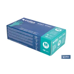 CAJA 100 UDS. GUANTES NITRILO VERDE COFAN PROTECCION FITOSANITARIOS T-M