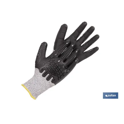 GUANTE PROTECTION 360 TPE ANTI IMPACTO Y ANTICORTE T-8 VENTA UNITARIA