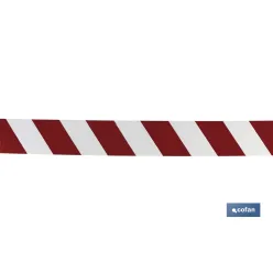 CINTA BALIZAM. ROJA/BLANCA  80MM X 200MTS