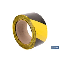 CINTA BALIZAM. AMARILLA/NEGRA 50MM X 100MTS