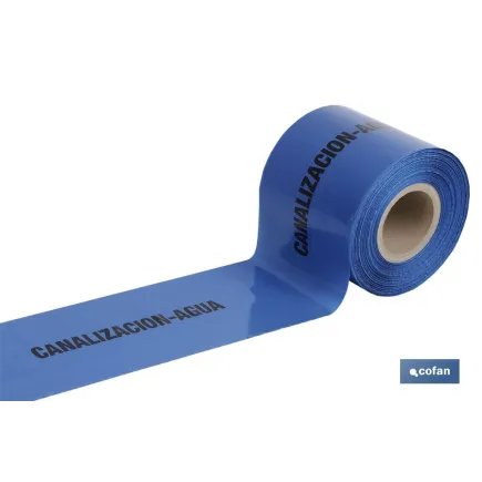 CINTA BALIZ. CANALIZACION AGUA 150MMX250MTS