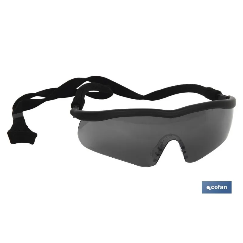 GAFAS SEGURIDAD SPORT OSCURA UV PROTECTION