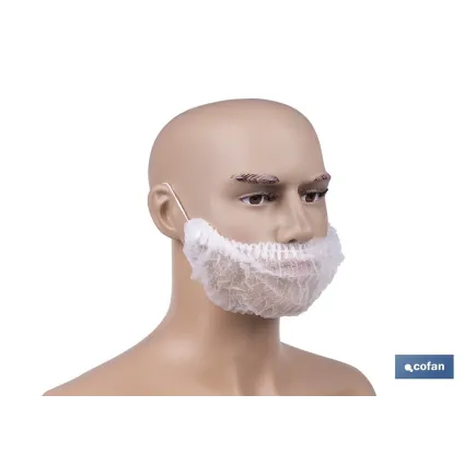 CUBREBARBA DESECHABLE DE PP 100 UDS.