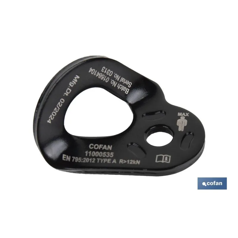 PLACA DE ANCLAJE DE ACERO M10 RUPTURA +23 kN