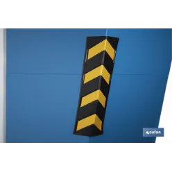 ESQUINERO RECTO 800X100X8MM AMAR/NEGRO