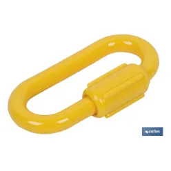 ESLABON UNION CADENA PLÁSTICO 8mm AMARILLO
