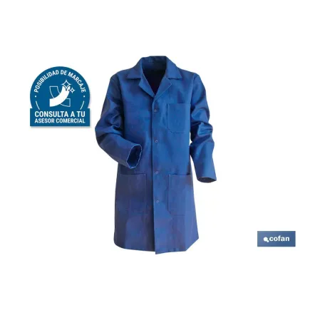 BATA AZUL OSCURA LIMEUR 100% ALGODÓN T-XL