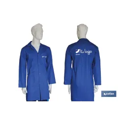 BATA AZUL OSCURA LIMEUR 100% ALGODÓN T-XS