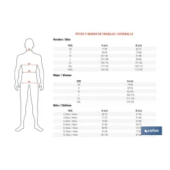 MONO DE TRABAJO BIRO 280gms/m GRIS-NEGRO T-L