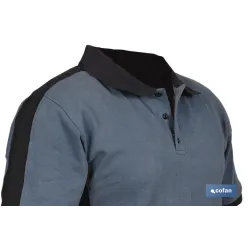 POLO BALDER ELASTANO 210 G/M2 GRIS OSCURO-NEGRO TALLA XXXL