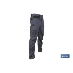 PANTALÓN DE TRABAJO LOKI ELASTANO 215 G/M2 GRIS ANTRACITA TALLA 64