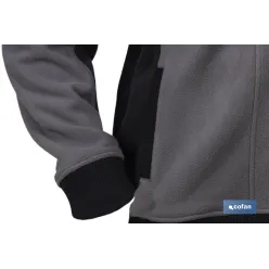 CHAQUETA POLAR MODELO WALKER 370 G/M GRIS-NEGRO TALLA XXXL