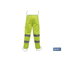 PANTALÓN DE LLUVIA DE ALTA VISIBILIDAD MODELO RIGEL AMARILLA TALLA XXL