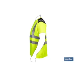 CAMISETA DE ALTA VISIBILIDAD MODELO ATLAS AMARILLA Y NEGRA TALLA L