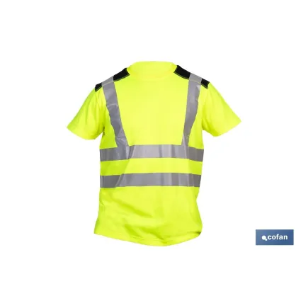 CAMISETA DE ALTA VISIBILIDAD MODELO ATLAS AMARILLA Y NEGRA TALLA XXXL