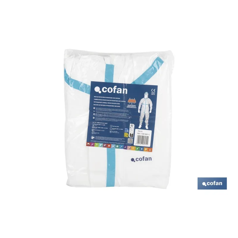 BUZO C/CAPUCHA FITOSANITARIOS ISO 27065 TALLA L