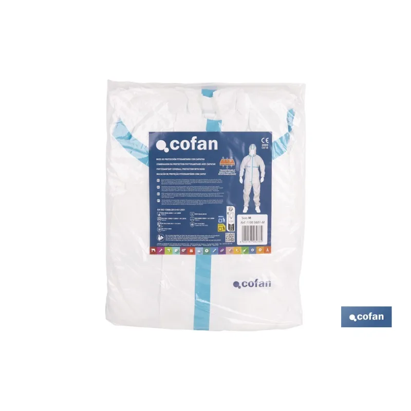 BUZO C/CAPUCHA FITOSANITARIOS ISO 27065 TALLA M