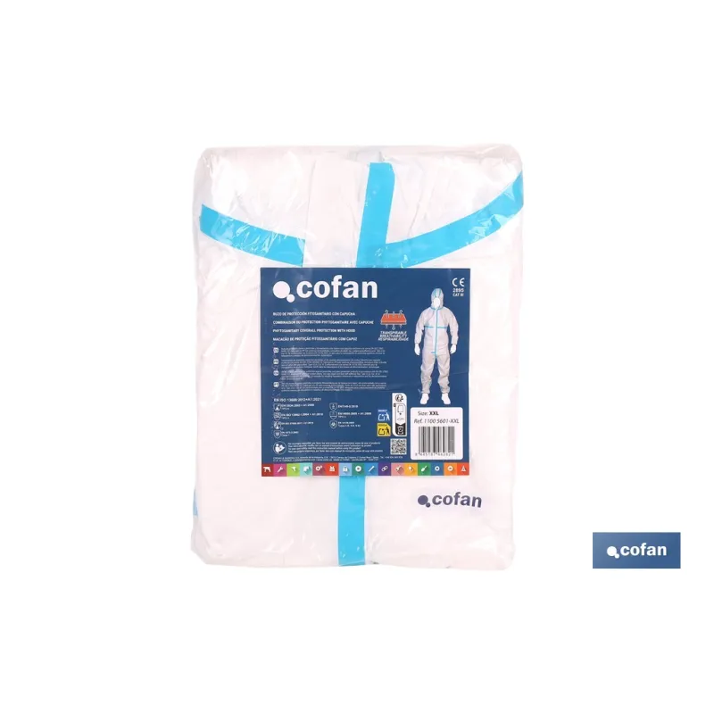 BUZO C/CAPUCHA FITOSANITARIOS ISO 27065 TALLA XXL