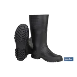 BOTA ALTA DE AGUA PVC NEGRA TALLA 42