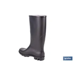 BOTA ALTA DE AGUA PVC NEGRA OB FO SR TALLA 40