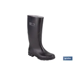 BOTA ALTA DE AGUA PVC NEGRA OB FO SR TALLA 46