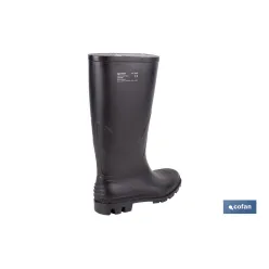 BOTA ALTA DE AGUA PVC NEGRA OB FO SR TALLA 46