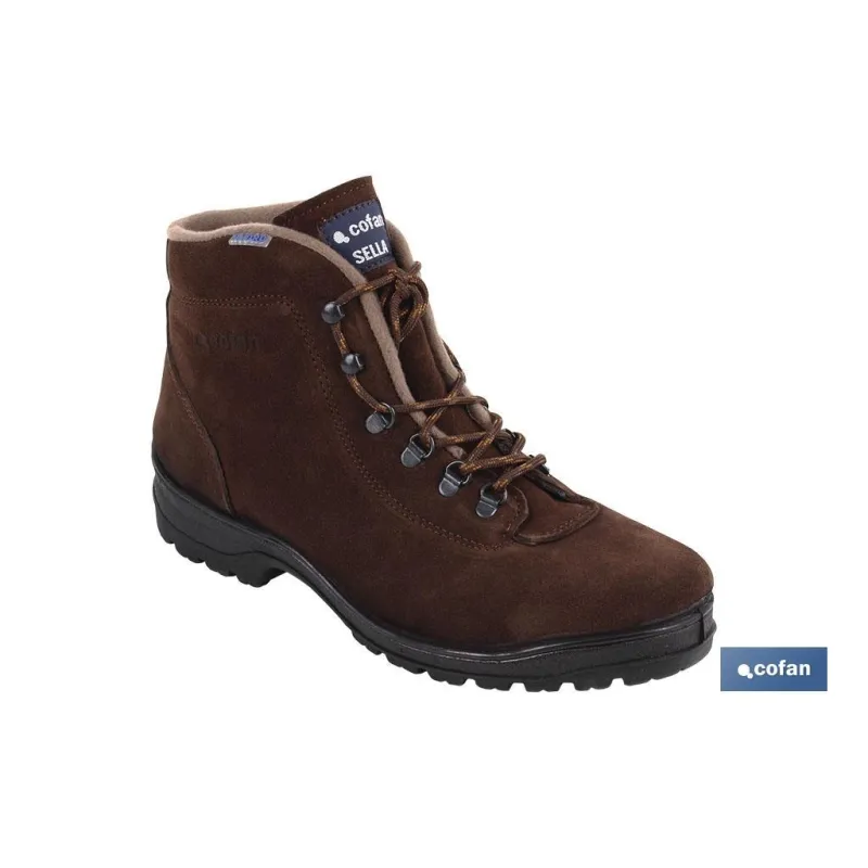 BOTA TREKKING MARRÓN HIDRÓFUGA MODELO SELLA T-45