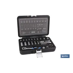 MALETIN 36 PCS PROFESIONAL VASOS 1/4