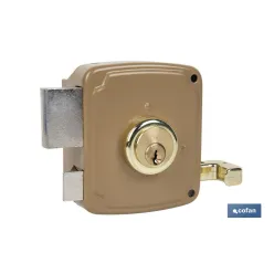 CERRADURA SOBREPONER C/CERRADERO 100mm DERECHA