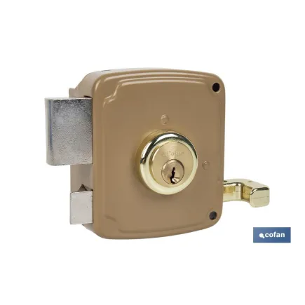 CERRADURA SOBREPONER C/CERRADERO 100mm DERECHA