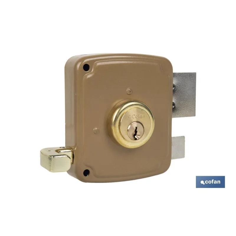 CERRADURA SOBREPONER C/CERRADERO 120mm IZQUERDA
