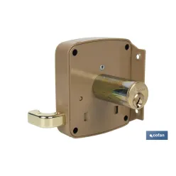 CERRADURA SOBREPONER C/CERRADERO 140mm DERECHA