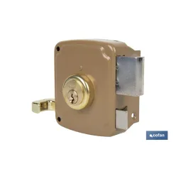 CERRADURA SOBREPONER C/CERRADERO 140mm IZQUERDA