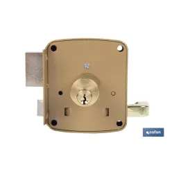 CERRADURA SOBREPONER C/CERRADERO 140mm IZQUERDA