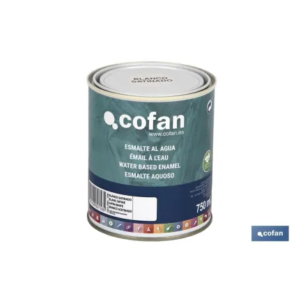 ESMALTE AL AGUA (750 ML) BLANCO SATINADO