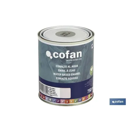 ESMALTE AL AGUA (750 ML) GRIS PERLA BRILLO