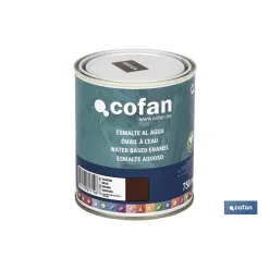 ESMALTE AL AGUA (750 ML) MARRÓN BRILLO