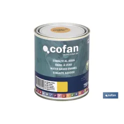 ESMALTE AL AGUA (750 ML) AMARILLO REAL BRILLO