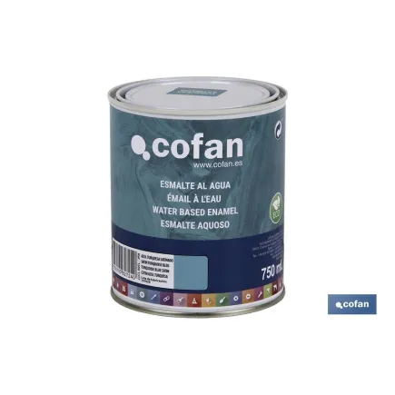 ESMALTE AL AGUA (750 ML) AZUL TURQUESA SATINADO