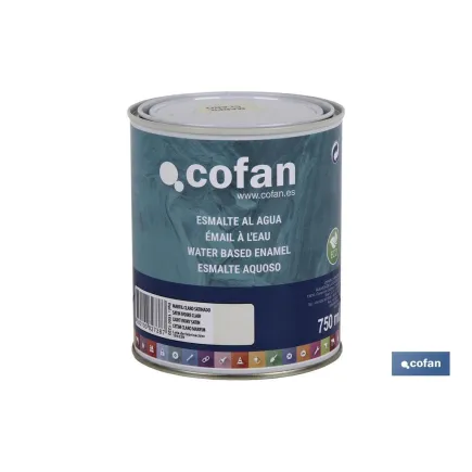 ESMALTE AL AGUA (750 ML) MARFIL CLARO SATINADO