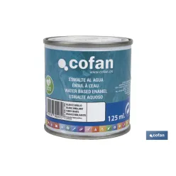 ESMALTE AL AGUA (125 ML) BLANCO BRILLO