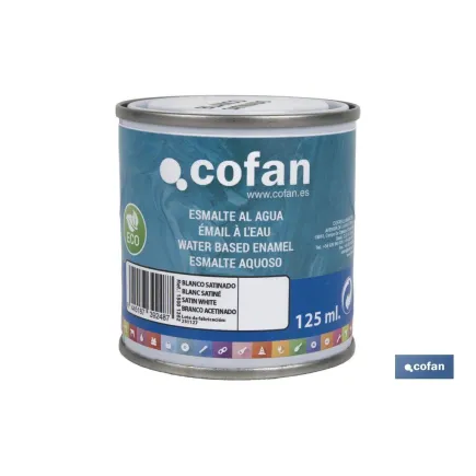 ESMALTE AL AGUA (125 ML) BLANCO SATINADO