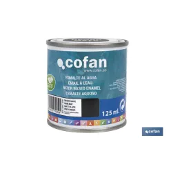 ESMALTE AL AGUA (125 ML) NEGRO MATE