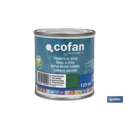 ESMALTE AL AGUA (125 ML) VERDE PRADERA BRILLO
