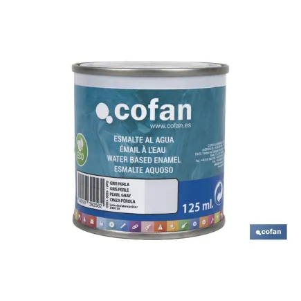 ESMALTE AL AGUA (125 ML) GRIS PERLA BRILLO