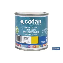 ESMALTE AL AGUA (125 ML) AMARILLO REAL BRILLO