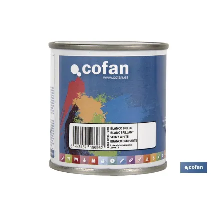 ESMALTE SINTÉTICO (125 ML) BLANCO BRILLO